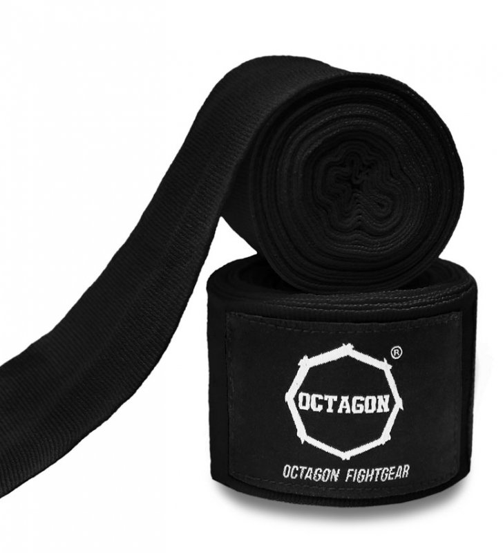 Owijki/Bandaże bokserskie Octagon Fightgear Standard 3m BLACK