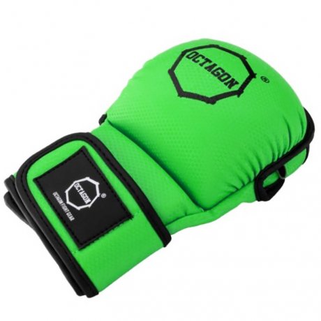 Rękawice MMA Sparingowe Octagon KEVLAR green