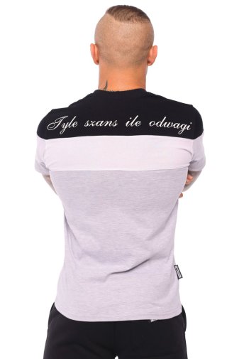 T-shirt Octagon trójkolorowy Tyle Szans Ile Odwagi