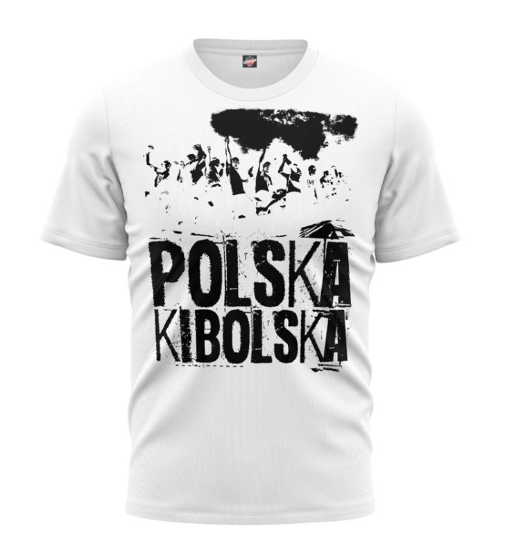 T-shirt Polska Kibolska biały