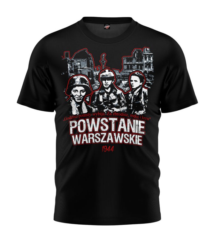 T-shirt Powstanie Warszawskie Godzina Pomsty czarny