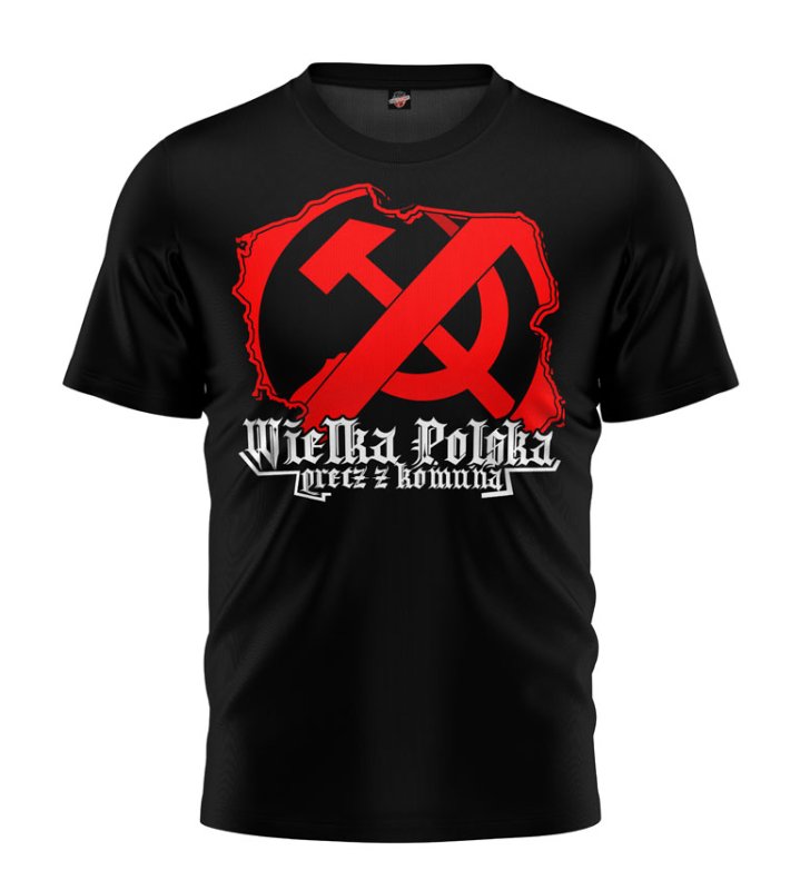 T-shirt Precz z Komuną 2 czarny