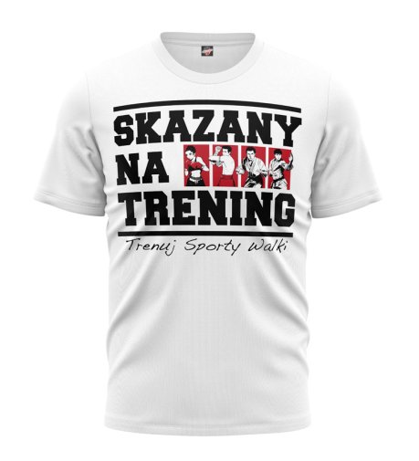 T-shirt Skazani Na Trening biały