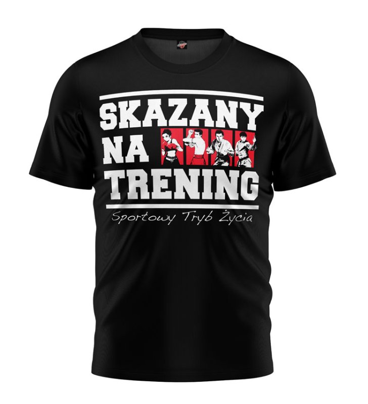 T-shirt Skazani Na Trening czarny 