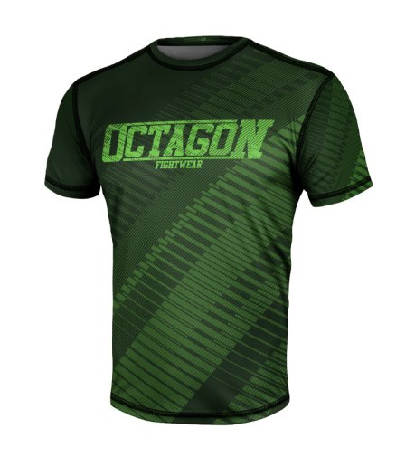 Koszulka sportowa Octagon Blocks green