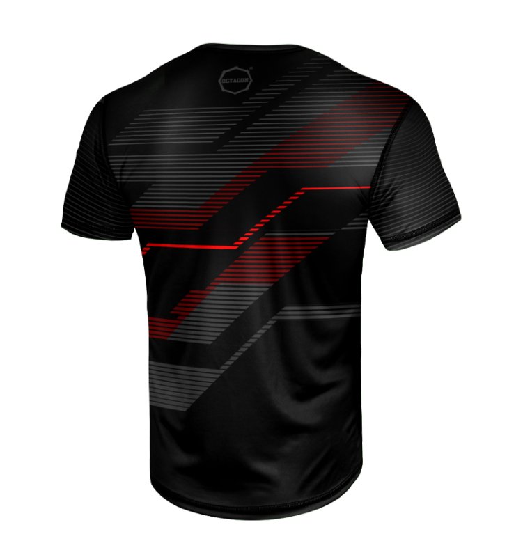 Koszulka sportowa Octagon Racer black/red