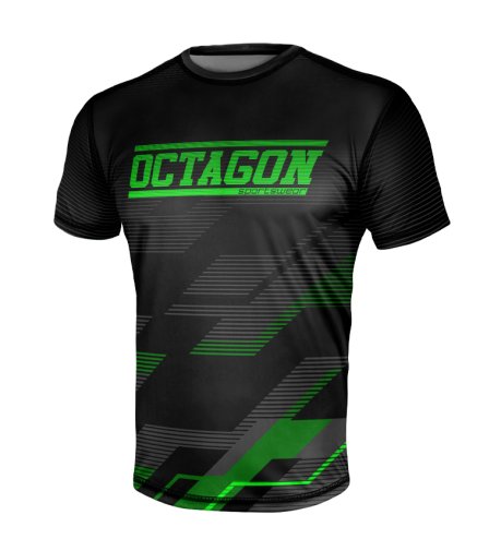 Koszulka sportowa Octagon Racer black/green