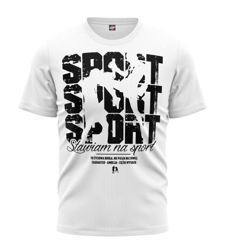 T-shirt Sport Sport Sport biały