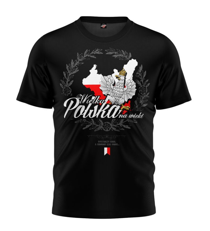 T-shirt Wielka Polska Na Wieki czarny
