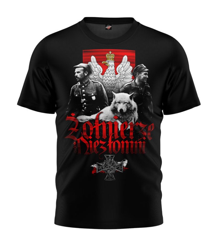 T-shirt Żołnierze Niezłomni czarny 