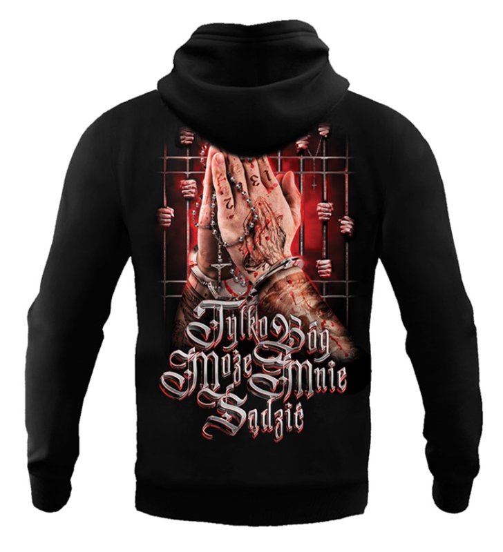 Bluza Public Enemy Tylko Bóg Może Mnie Sądzić z kapturem