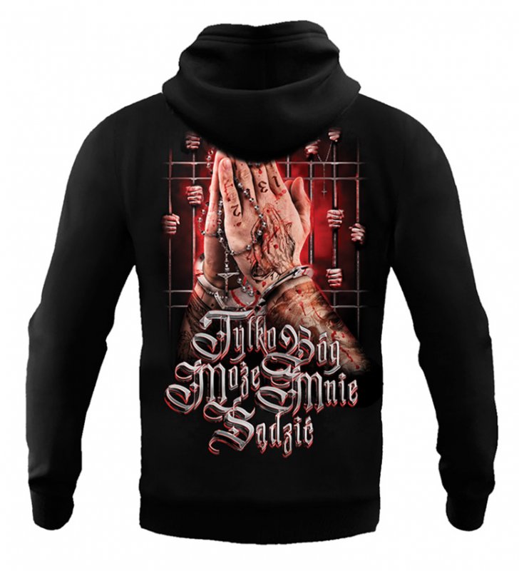 Bluza Public Enemy Tylko Bóg Może Mnie Sądzić z kapturem