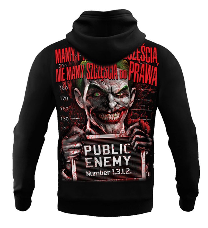 Bluza Public Enemy Mamy prawo do szczęścia z kapturem
