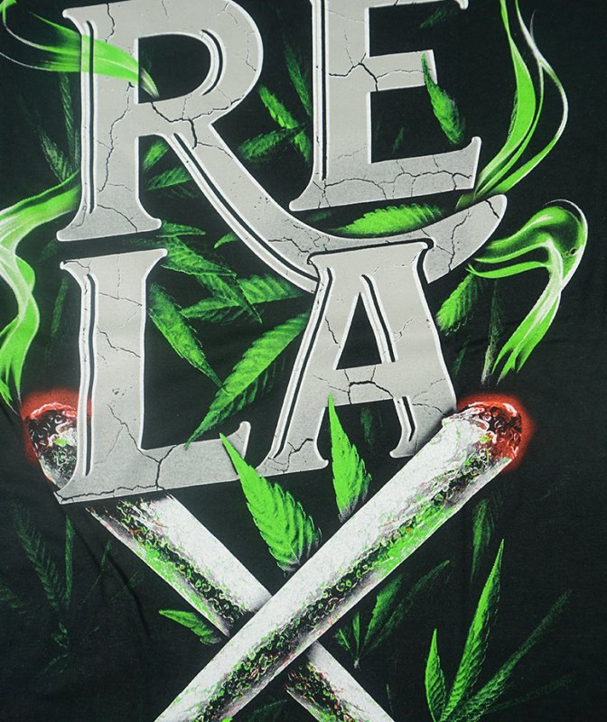 T-shirt Public Enemy RELAX Take it easy czarny OUTLET