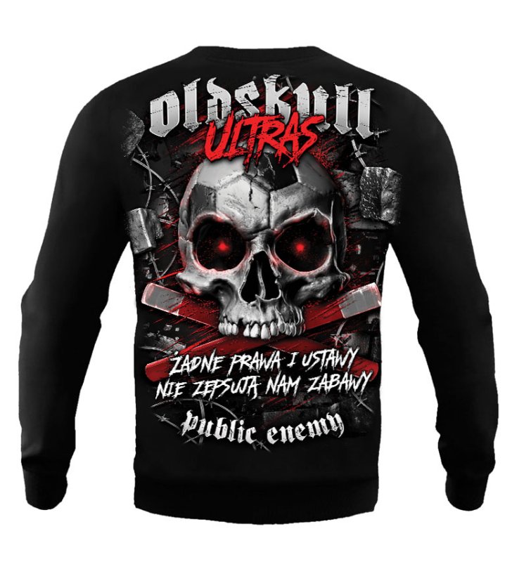 Bluza Public Enemy Oldskull Ultras bez kaptura OUTLET