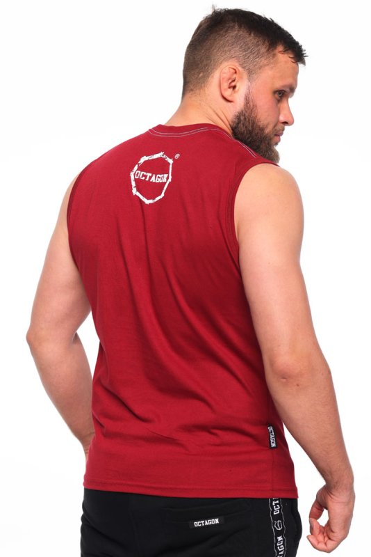 Bezrękawnik Octagon Logo Smash burgund