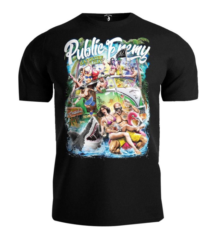 T-shirt Public Enemy Hardcore Holiday black OUTLET 