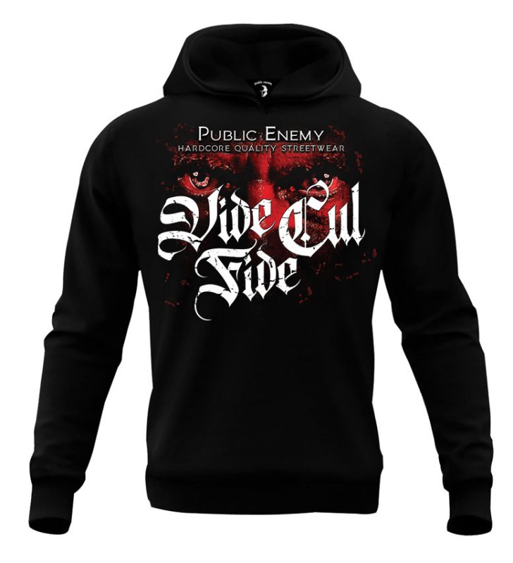 Bluza Public Enemy Vide Cul Fide z kapturem