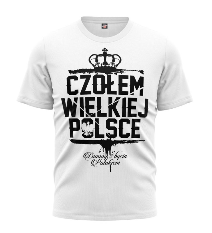 T-shirt Czołem Wielkiej Polsce biały OUTLET 