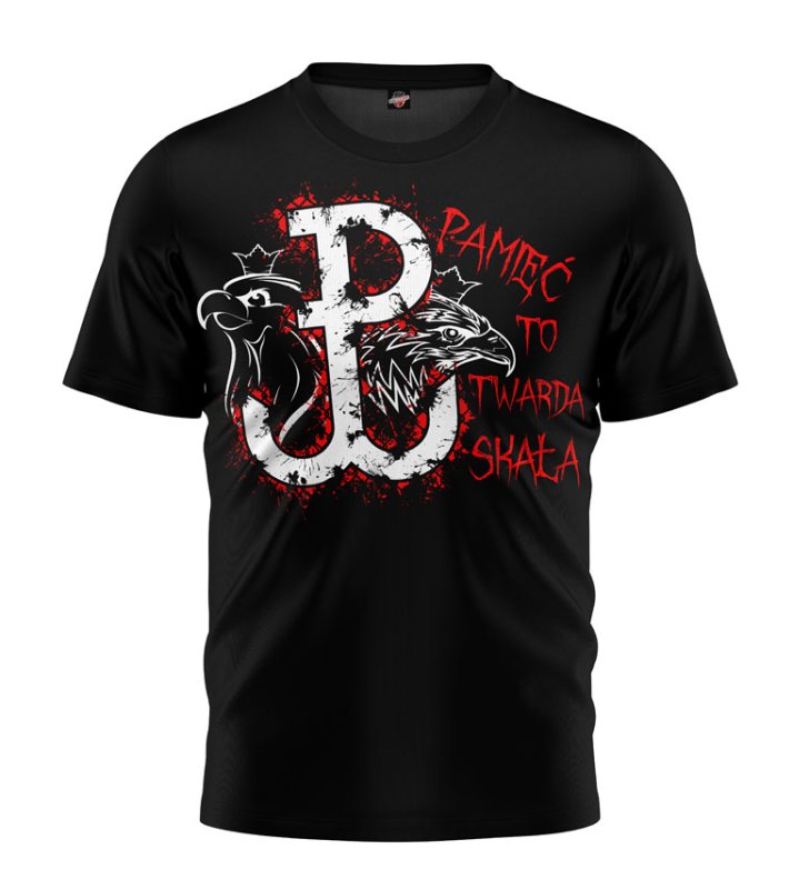 T-shirt Pamięć To Twarda Skała czarny OUTLET 