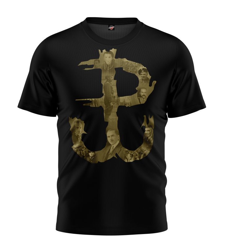 T-shirt Wolna Polska Ma Wielu Ojców czarny OUTLET