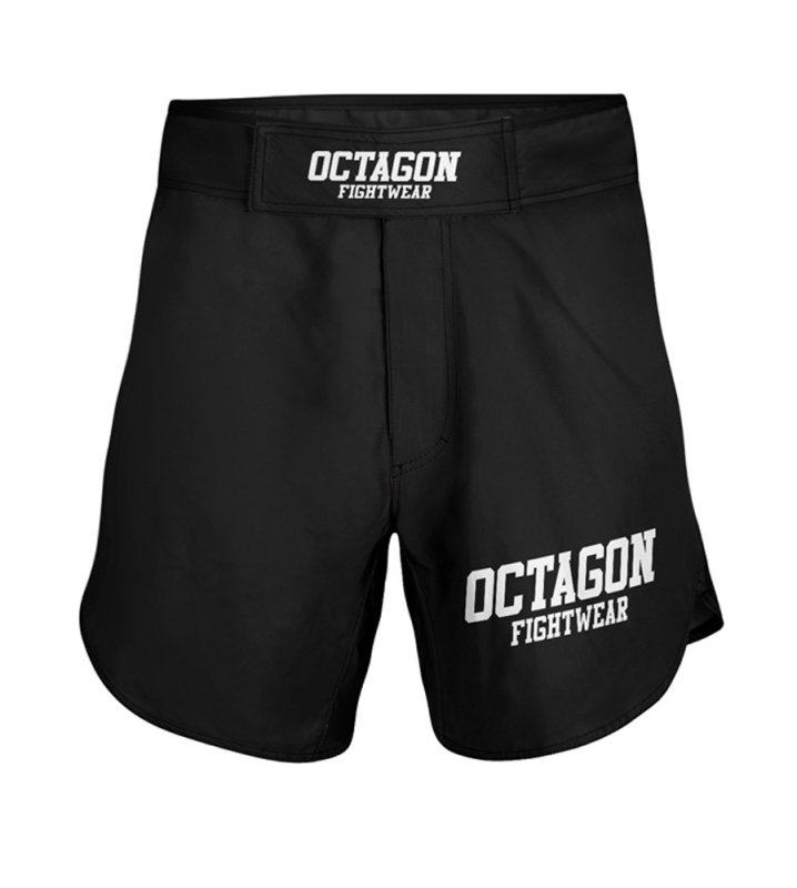 Spodenki szorty MMA Octagon Fight Wear black/white