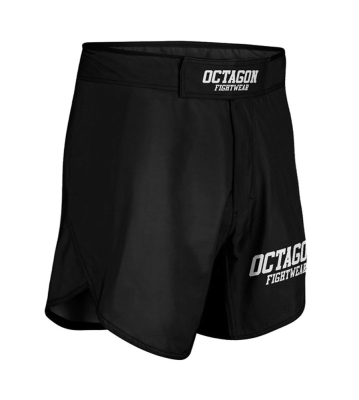 Spodenki szorty MMA Octagon Fight Wear black/white