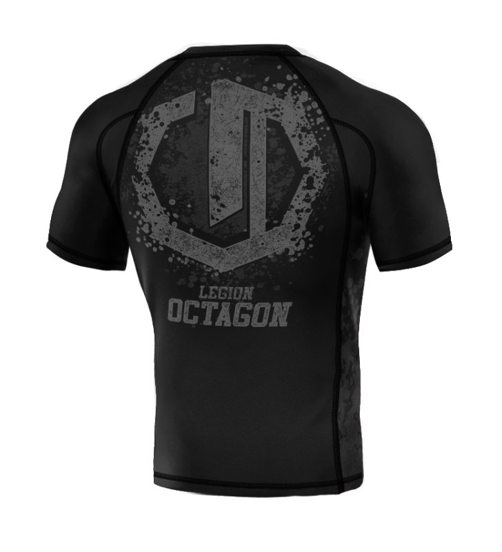 Rashguard Legion Octagon PREMIUM Grunge black/grey 