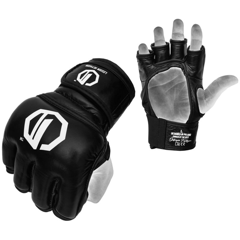 Rękawice MMA Legion Octagon President black SKÓRA