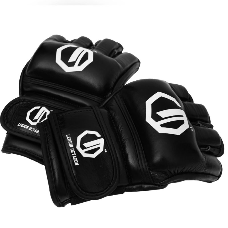 Rękawice MMA Legion Octagon President black SKÓRA