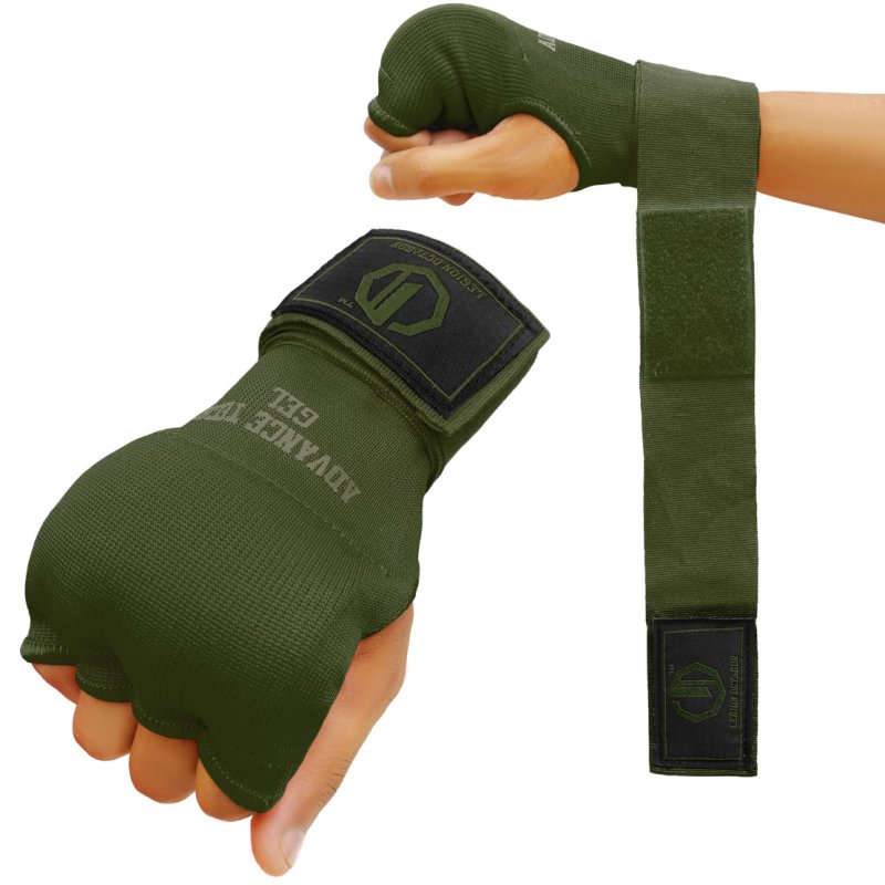 Bandaże bokserskie żelowe Legion Octagon Advance Tech Gel army green