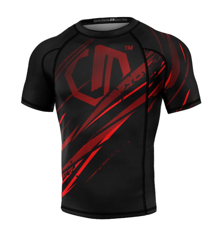 Rashguard Legion Octagon PREMIUM Escape black/red