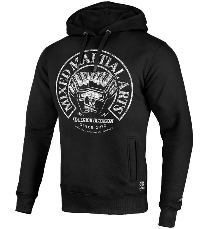 Bluza Legion Octagon MMA black z kapturem 