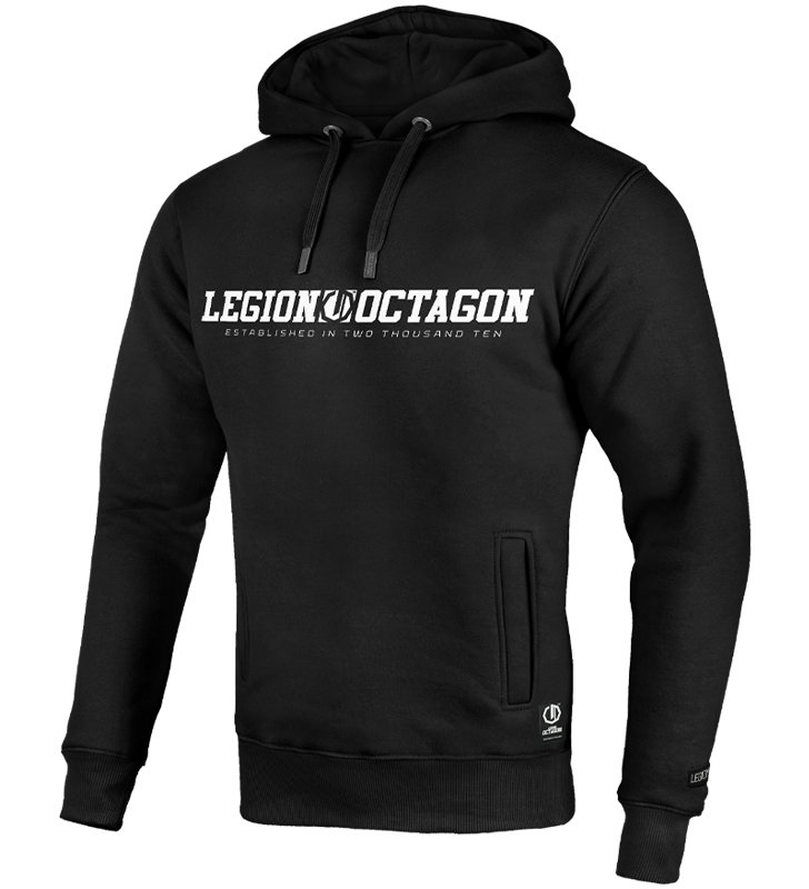 Bluza Legion Octagon Unique black z kapturem 