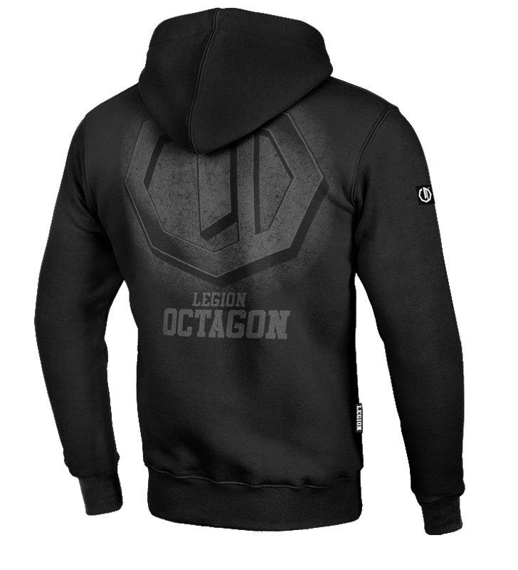 Bluza Legion Octagon Conquest black/grey z kapturem 
