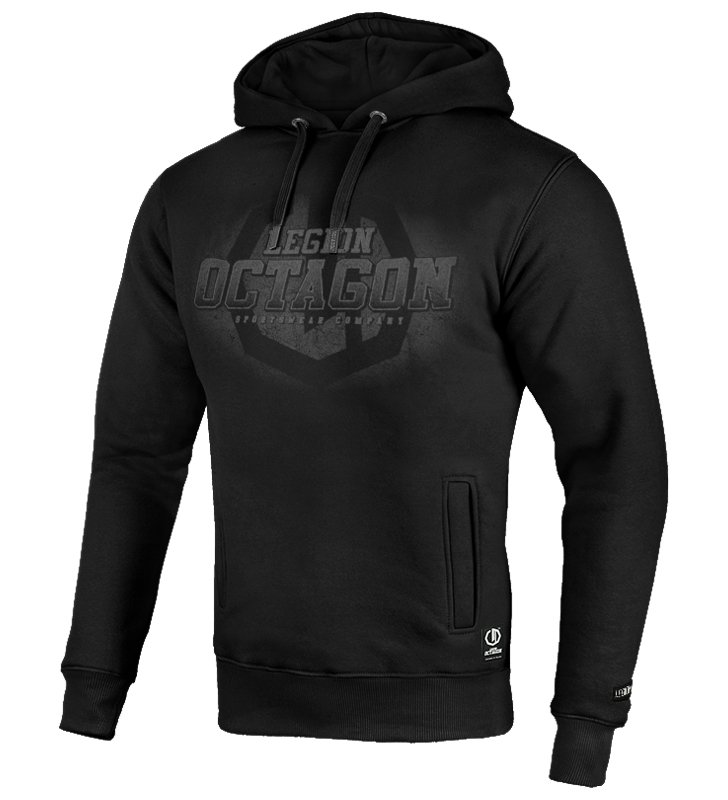 Bluza Legion Octagon Conquest black/grey z kapturem 