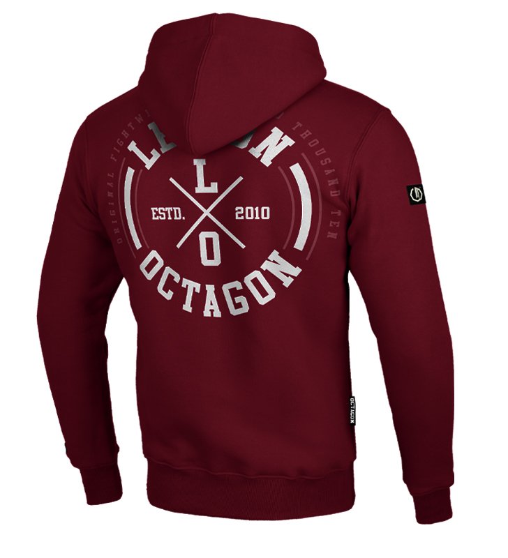 Bluza Legion Octagon LO burgund z kapturem 