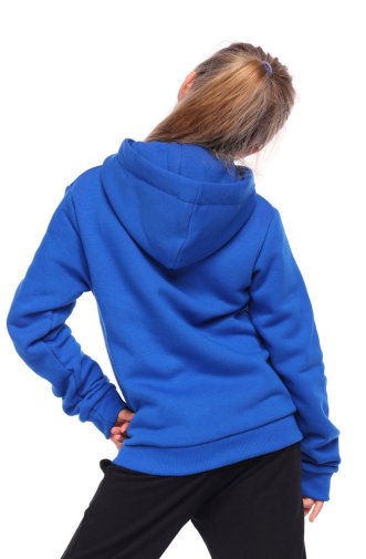 Bluza dziecięca Octagon SMALL LOGO ZIP z kapturem blue