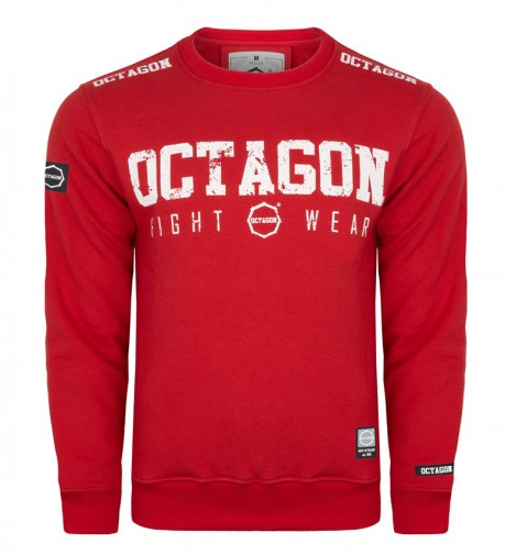Bluza Octagon Fight Wear OCTAGON czerwona bez kaptura