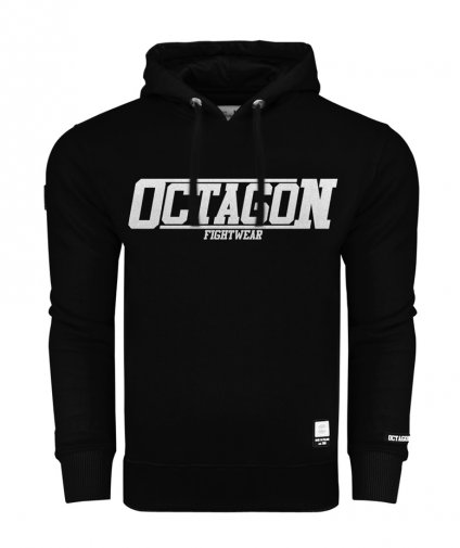 Bluza Octagon Fight Wear black/white z kapturem [KOLEKCJA 2022]