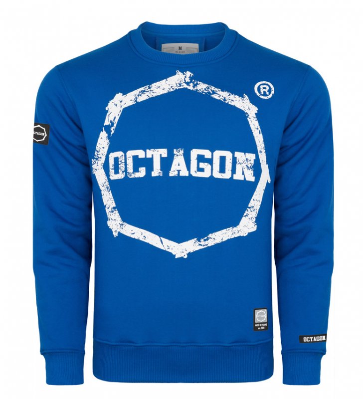 Bluza Octagon Logo Smash blue bez kaptura