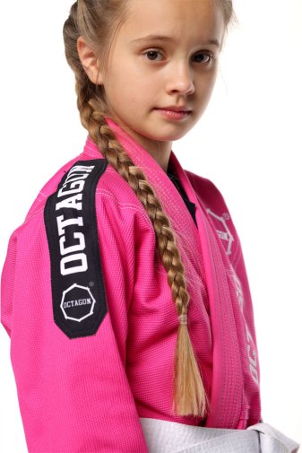 Kimono/GI do BJJ Octagon Caption kids pink