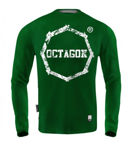 Longsleeve Męski Octagon Logo Smash green