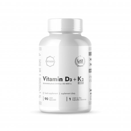 Octagon Vitamin D3 + K2 MK7 90 kaps