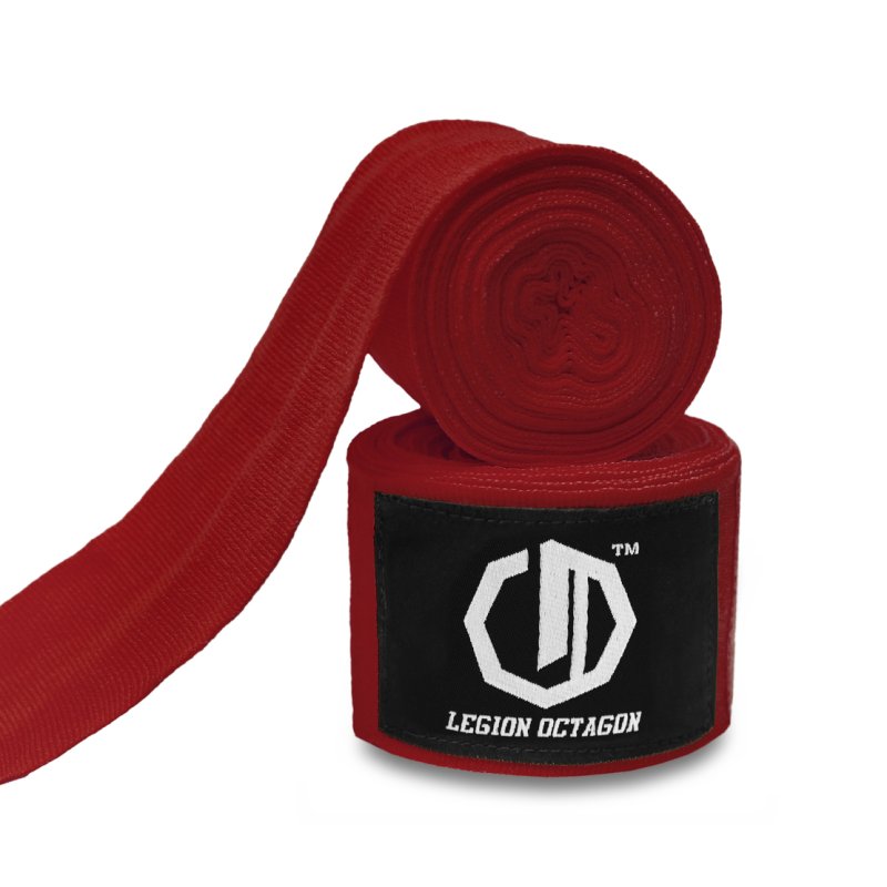 Owijki/Bandaże bokserskie Legion Octagon Standard burgundy 4m