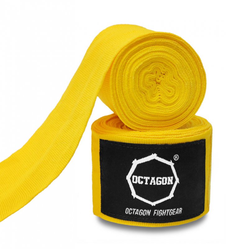 Owijki/Bandaże bokserskie Octagon Fightgear Standard 3m YELLOW