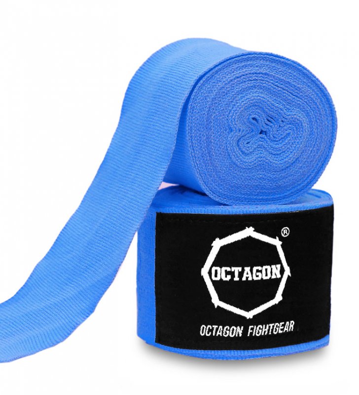 Owijki/Bandaże bokserskie Octagon Fightgear Standard 5m LIGHT BLUE