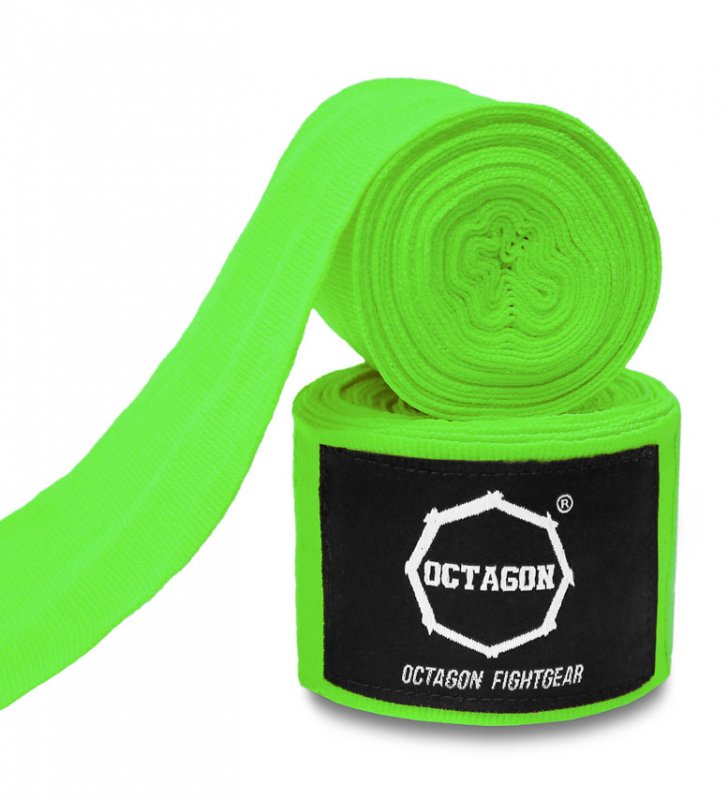 Owijki/Bandaże bokserskie Octagon Fightgear Standard 5m LIGHT GREEN