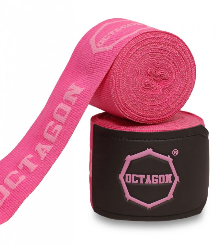 Owijki/Bandaże bokserskie Octagon Fightgear Supreme Printed Pink 5m