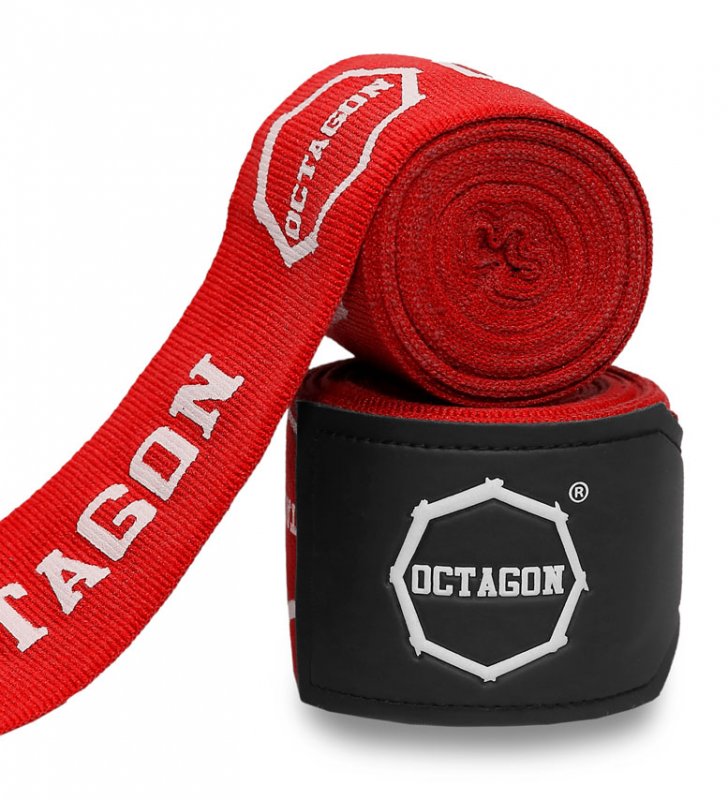 Owijki/Bandaże bokserskie Octagon Fightgear Supreme Printed red 5m